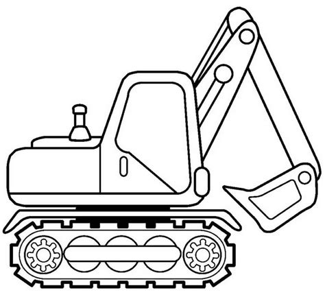 free printable excavator coloring pages